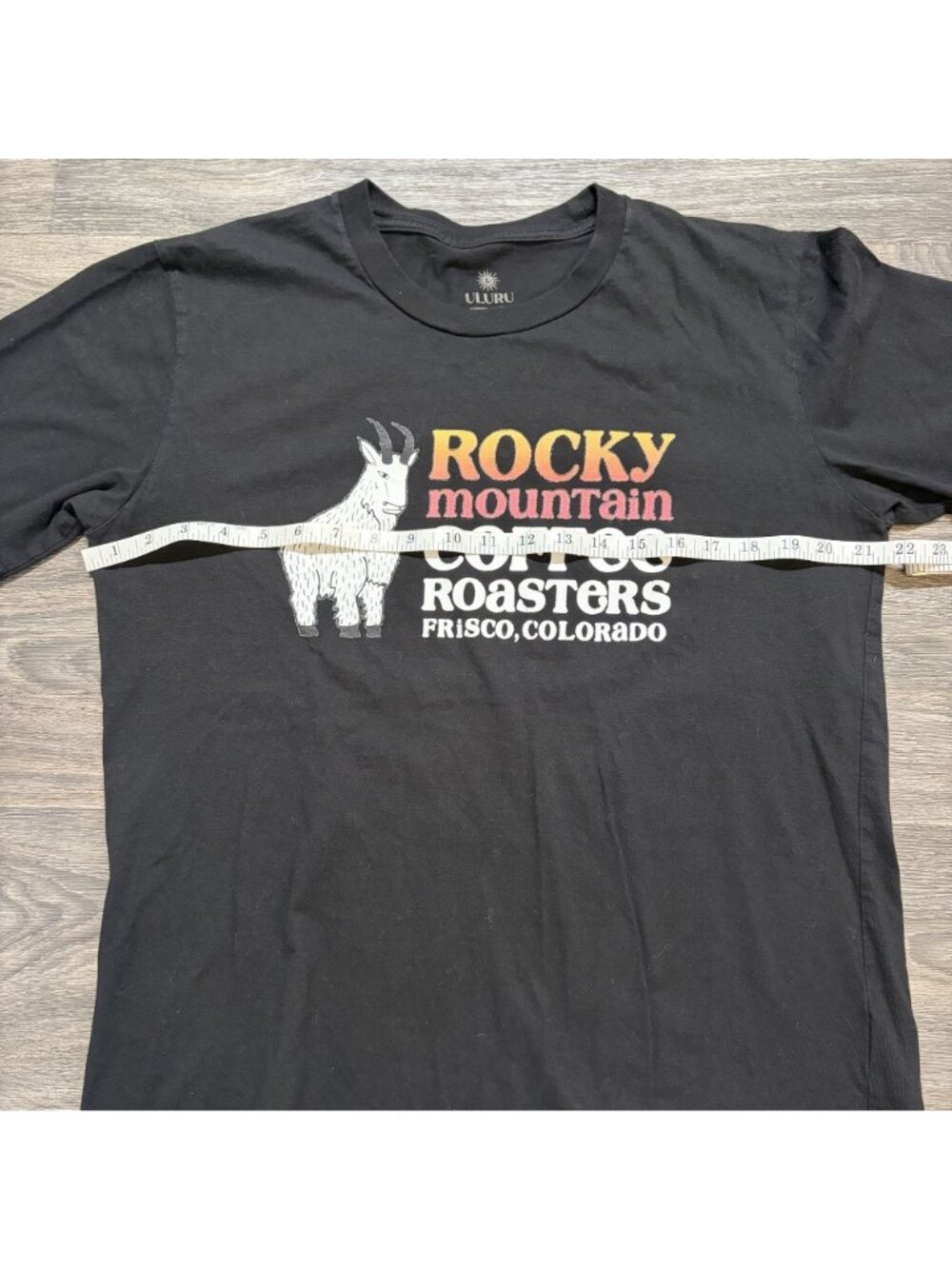 Rocky Mountain Coffee Roasters Graphic T Shirt Large Black Goat Frisco Colorado - Picture 4 of 7